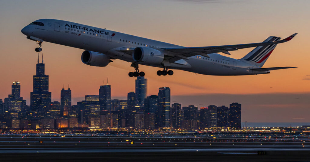 Air France A350 Chicago Flight Return: A Transatlantic Journey to Nowhere