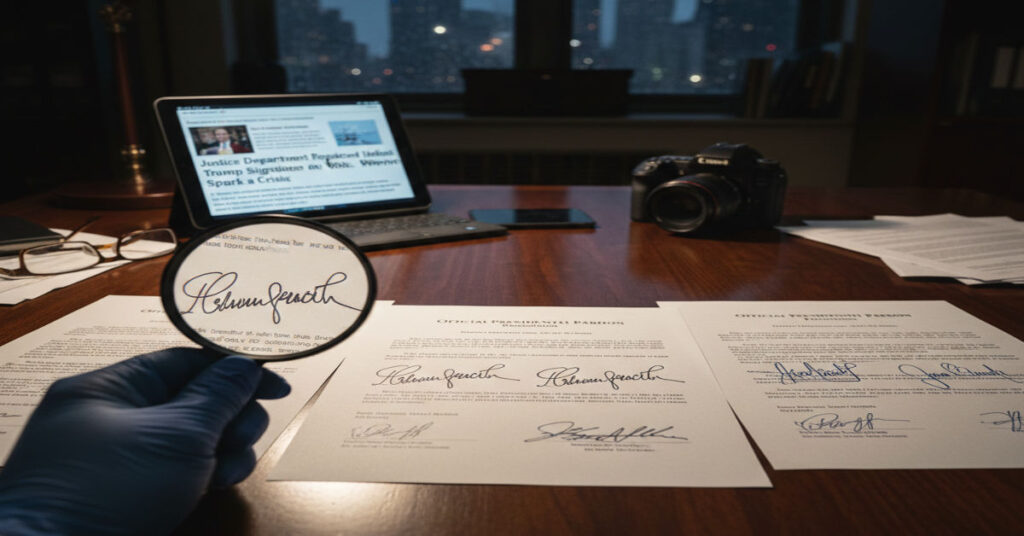 Justice Department Replaced Identical Trump Signatures on Recent Pardons: When Pixel-Perfect Signatures Spark a Crisis